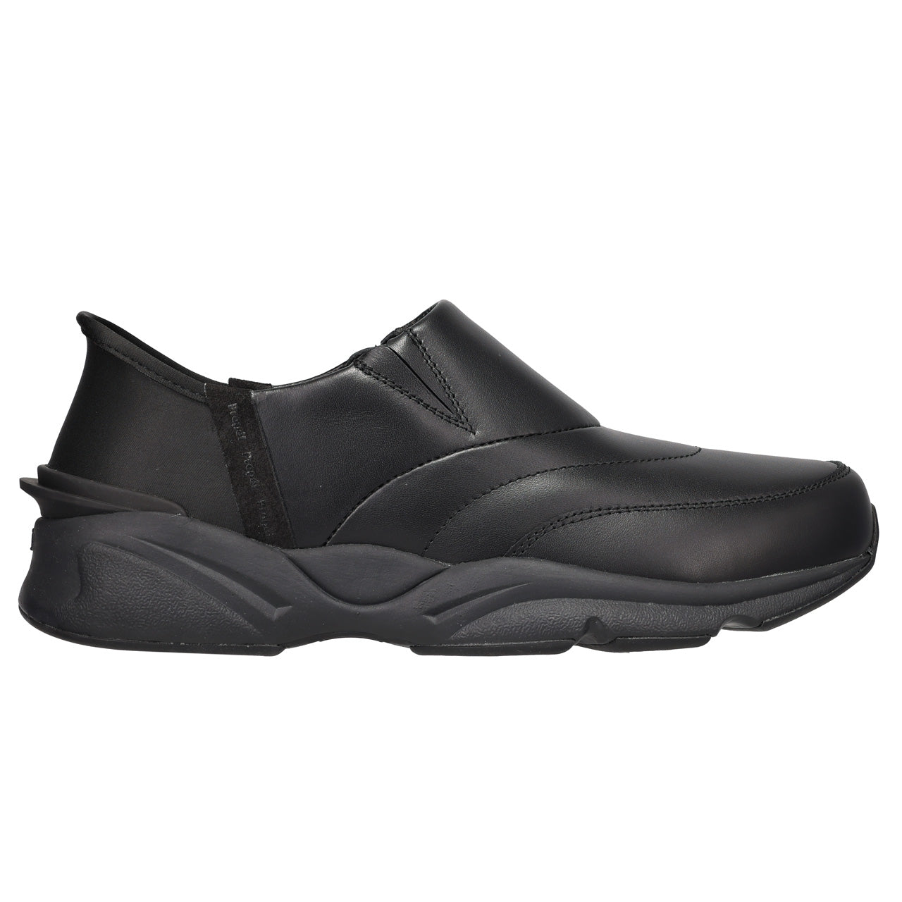 Black shoe on a white background