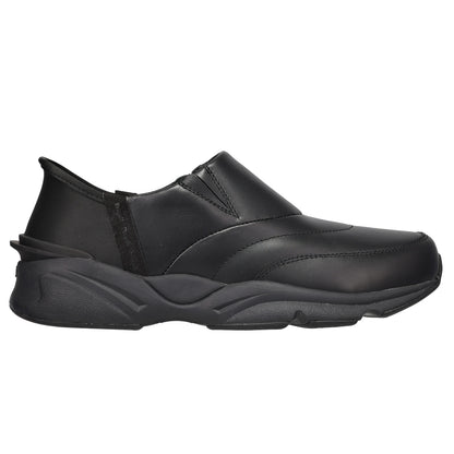 Black shoe on a white background