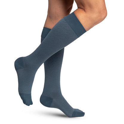 Sigvaris Mircofiber Patterns Blue with dashes