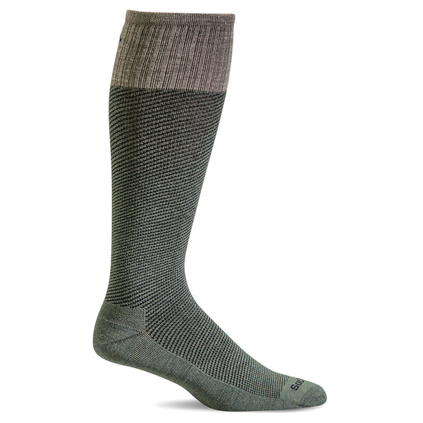 SockWell Men's Bart Knee High Socks - 15-20 mmHg Eucalyptus