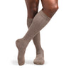 Sigvaris 252 Men's Style Linen Knee High Socks - 20-30 mmHg Brown