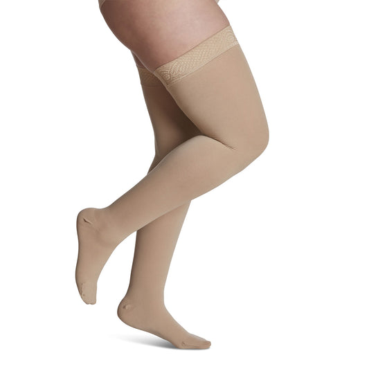 Sigvaris Essential 862 Opaque Thigh Highs w/Grip Band 20-30 mmHg - Sigvaris Essential 862 Opaque Thigh Highs w/Grip Band 20-30 mmHg