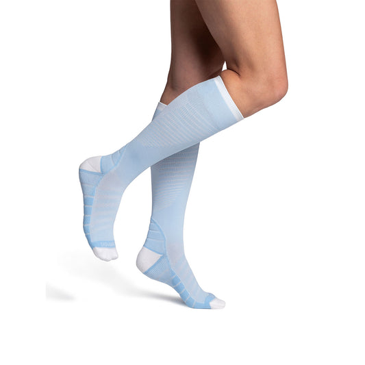 Sigvaris 432 Motion Flow Tech Knee High Socks 20-30 mmHg - Sigvaris 432 Motion Flow Tech Knee High Socks - 20-30 mmHg Sky Blue