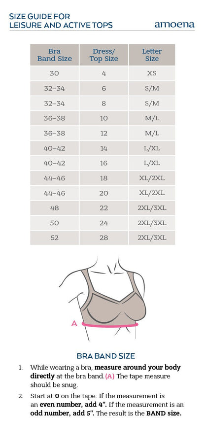 Amoena Lymph Flow Wire Free Front Closure Bra Long