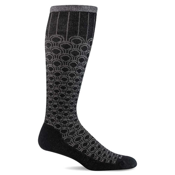 SockWell Women's Deco Dots Socks - 15-20 mmHg Black