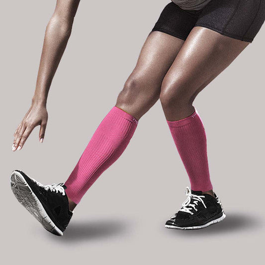 TheraSport by Therafirm Athletic Recovery Sleeves 15-20 mmHg - Pink leg sleeve
