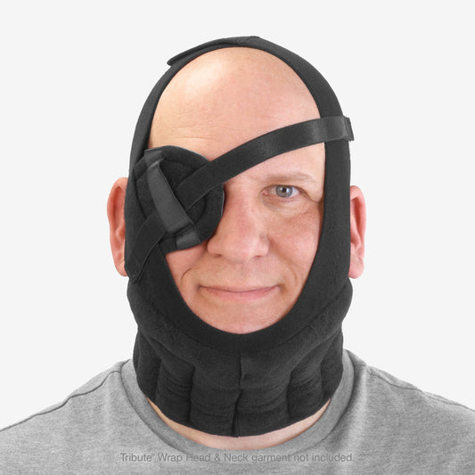 L&R Solaris Tribute Wrap Eye Patch Pad - L& R Solaris Tribute Wrap Eye Patch Pad In use over right eye