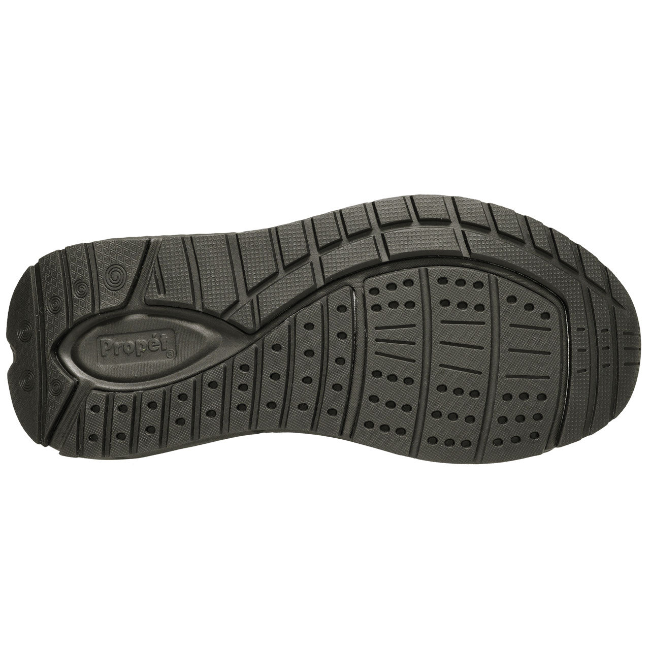 Propet Women's Ultra Leather Sneaker Black with laces