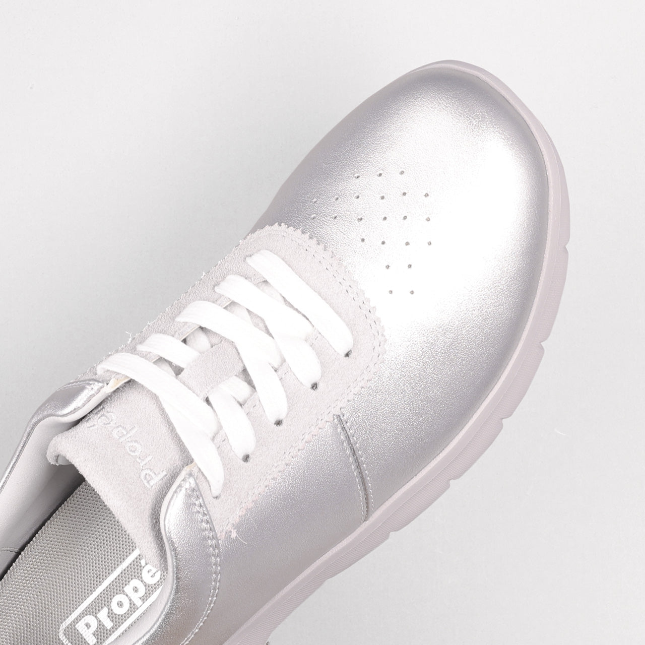 Propet Womens Stella Sneaker Lunar Metallic Toe