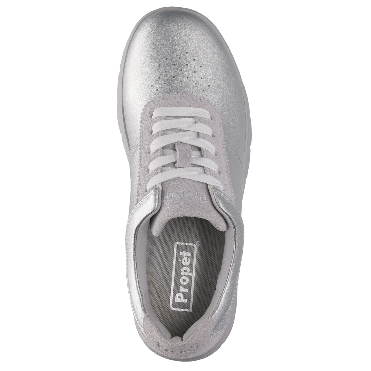 Propet Womens Stella Sneaker Lunar Metallic