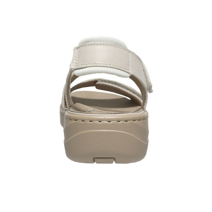 Propet Women's Garnet Leather Sandal Bone White