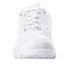 Full frontal view of White Propet Women's TravelActiv Shoes