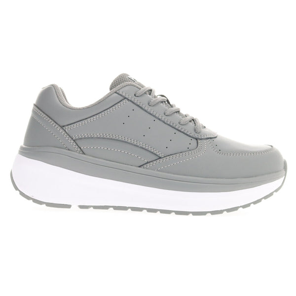 Outside side view of the Women's Ultima Athletic Shoes in Grey