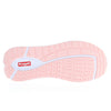 Bottom view; Women's Ultima X Athletic Shoes Pink with supportive midsole