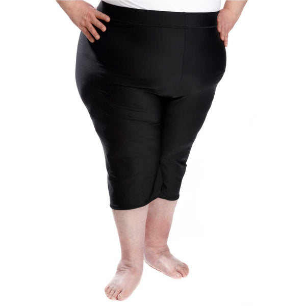 Wear Ease 615 High Waist Compression Capri Plus Size | Ames Walker