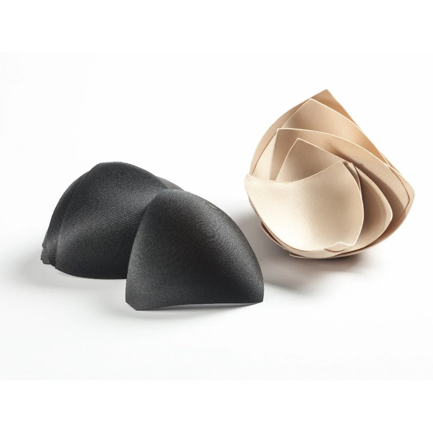 Wear Ease Black and tan colored bra cups
