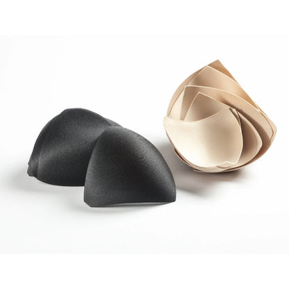 Wear Ease Black and tan colored bra cups