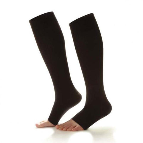 Dr. Comfort Open Toe Knee High Socks - 15-20 mmHg