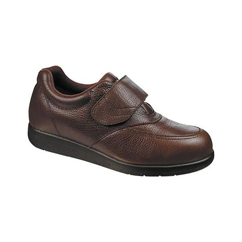 Drew Men's Navigator II Shoes - Brown Pebbled Leather 