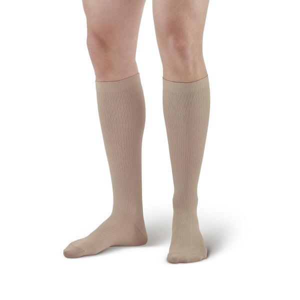 Ames Walker Compression Men's Microfiber Knee High Socks - 15-20 mmHg