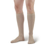 AW Style 104 Men's Microfiber Knee High Dress Socks - 20-30 mmHg (Sale) Small Tan