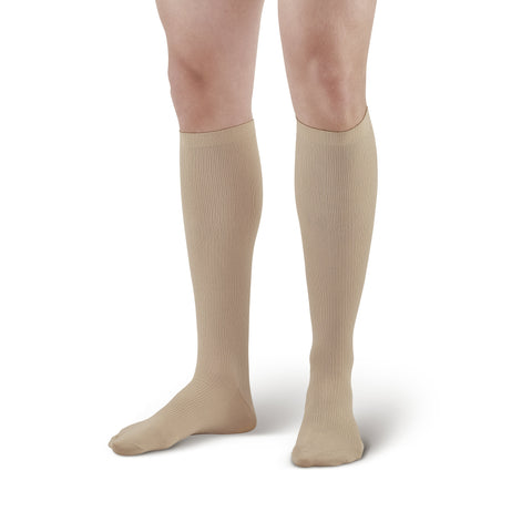 Ames Walker Compression Men's Knee High Socks - Khaki
