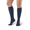 AW Style 167 Women's Travel Knee High Socks - 15-20 mmHg - Navy