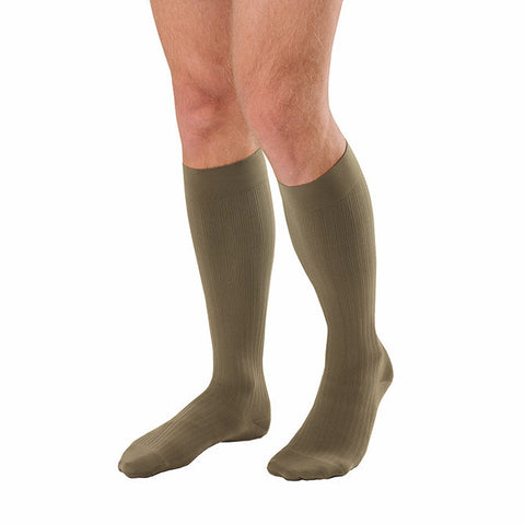 Jobst Compression Knee High Socks For Men Khaki 20-30 mmHg