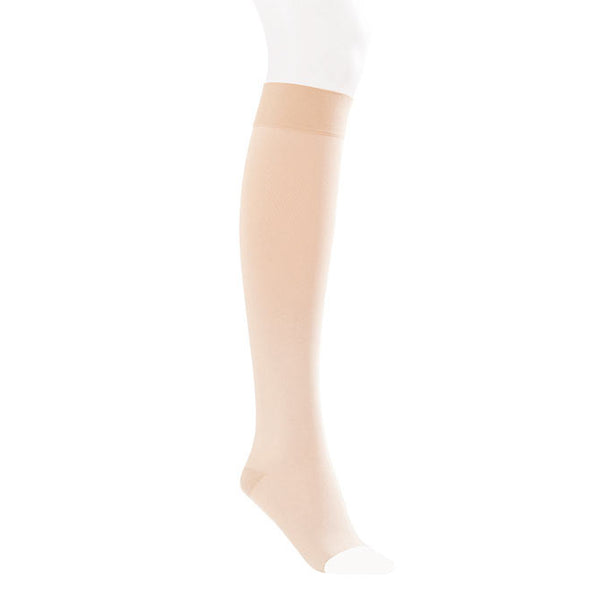 Jobst Opaque SoftFit Open Toe Knee Highs- 15-20 mmHg - Natural