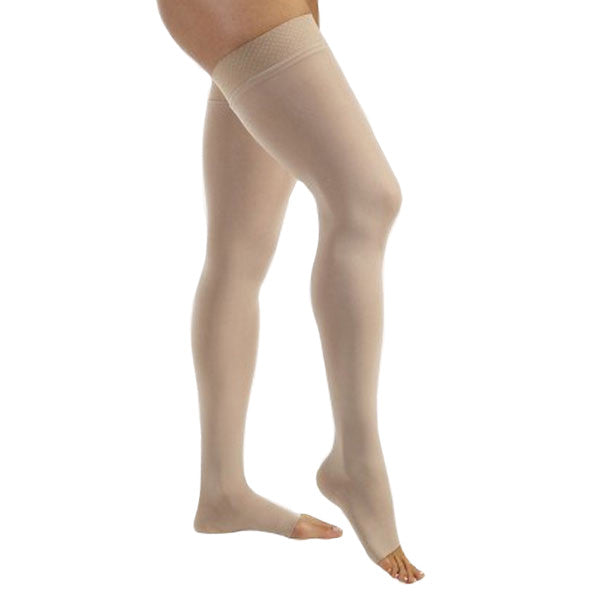 Jobst Relief Open Toe Thigh Highs w/Silicone Dot Band - 20-30 mmHg