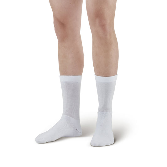 AW 130L Coolmax Crew Socks 15-20 mmHg - Unisex Ames Walker Coolmax Compression Crew Sock 15-20 mmHg