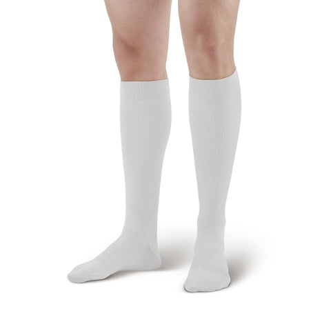 Ames Walker Unisex Compression Knee High Socks-White