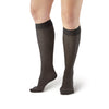 AW Style 14 Sheer Support Dot Pattern Closed Toe Knee Highs -  15-20 mmHg - Black
