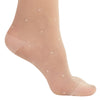 AW Style 14 Sheer Support Dot Pattern Closed Toe Knee Highs -  15-20 mmHg  - Foot
