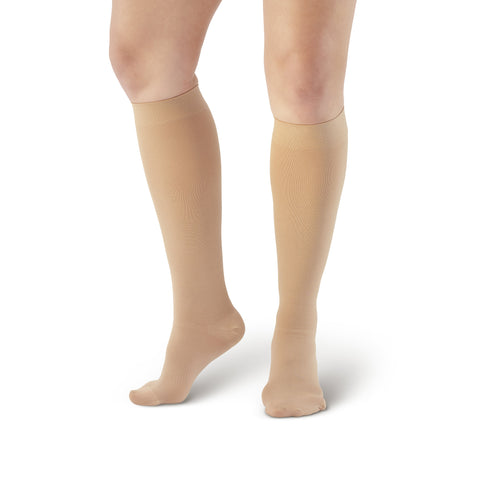 AW Style 200 Medical Support Closed Toe Knee Highs - 20-30 mmHg - Beige