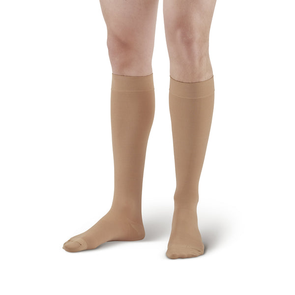 AW Style 152 Medical Support Closed Toe Knee Highs - 15-20mmHg - Beige