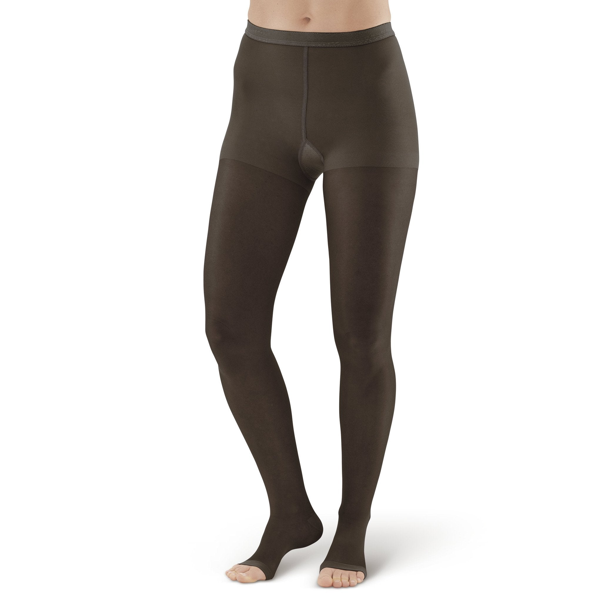 Made in USA - Womens Compression Tights 20-30mmHg for Travel - Beige,  X-Large