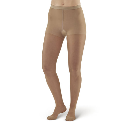 AW Style 33 Sheer Support Closed Toe Pantyhose - 20-30 mmHg - Beige