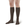 AW Style 166 Men's Travel Knee High Socks - 15-20 mmHg - Brown