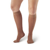 AW Style 16 Sheer Support Closed Toe Knee Highs - 15-20 mmHg - Taupe