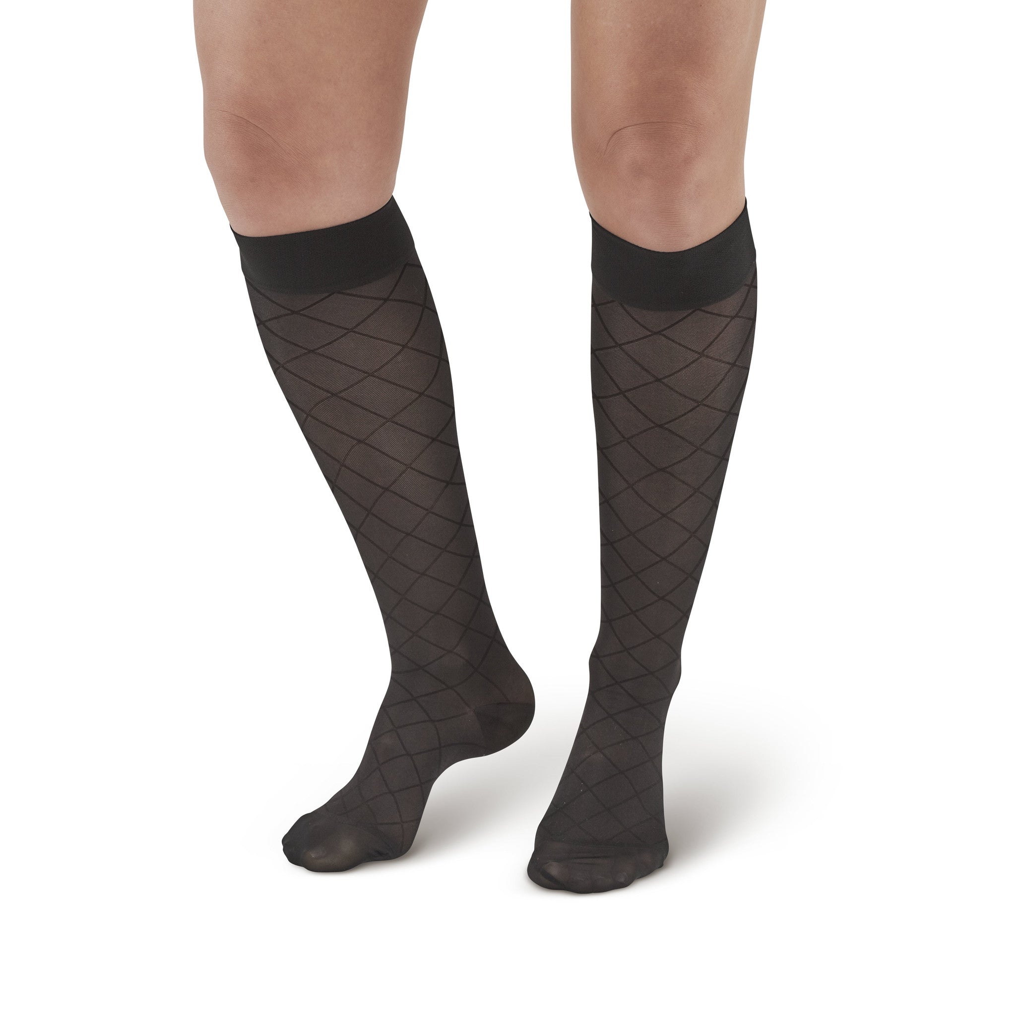 Sheer Support Diamond Toe Knee Highs l Style 17 l Ames Walker Price ...