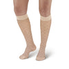 AW Style 17 Sheer Support Diamond Pattern Closed Toe Knee Highs - 15-20 mmHg - Nude