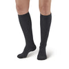 AW Style 180 E-Z Walker Plus Diabetic Knee Highs Socks for Sensitive Feet - 8-15 mmHg - Black