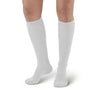 AW Style 180 E-Z Walker Plus Diabetic Knee Highs Socks for Sensitive Feet - 8-15 mmHg - White