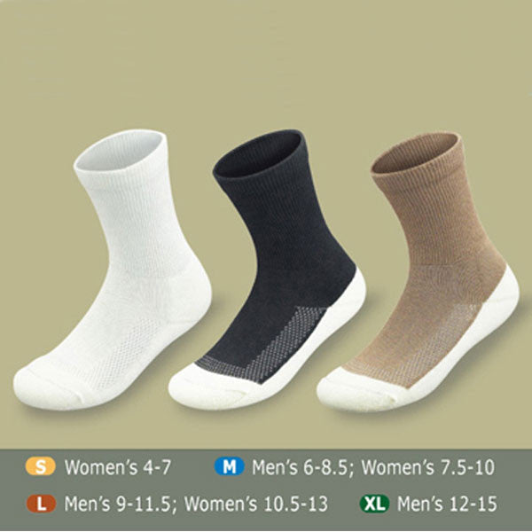 Orthofeet BioSoft Diabetic Socks w/ Padded Sole - 3 Pack