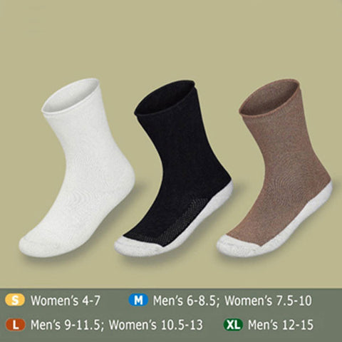 Orthofeet BioSoft Extra Roomy Diabetic Socks w/ Padded Sole - 3 Pack