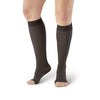 AW Style 201 Medical Support Open Toe Knee Highs - 20-30 mmHg - Black