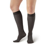 AW Style 209 Microfiber Opaque Closed Toe Knee Highs - 15-20 mmHg - Black
