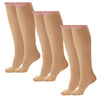 AW Style 222 Anti-Embolism Closed Toe Knee High Stockings - 18 mmHg (3 Pack)