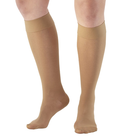 AW Style 280 Signature Sheers Closed Toe Knee Highs - 20-30 mmHg - Beige